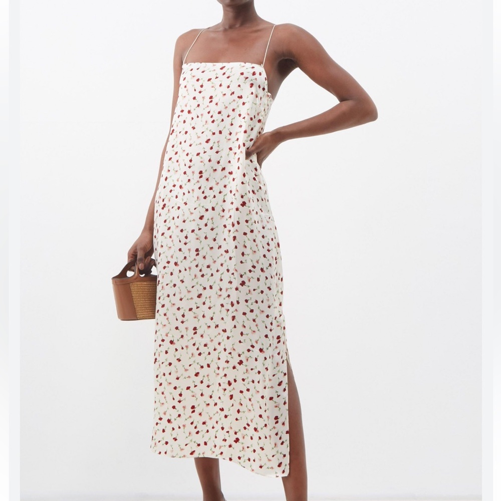 Khaite Sicily Rose print dress